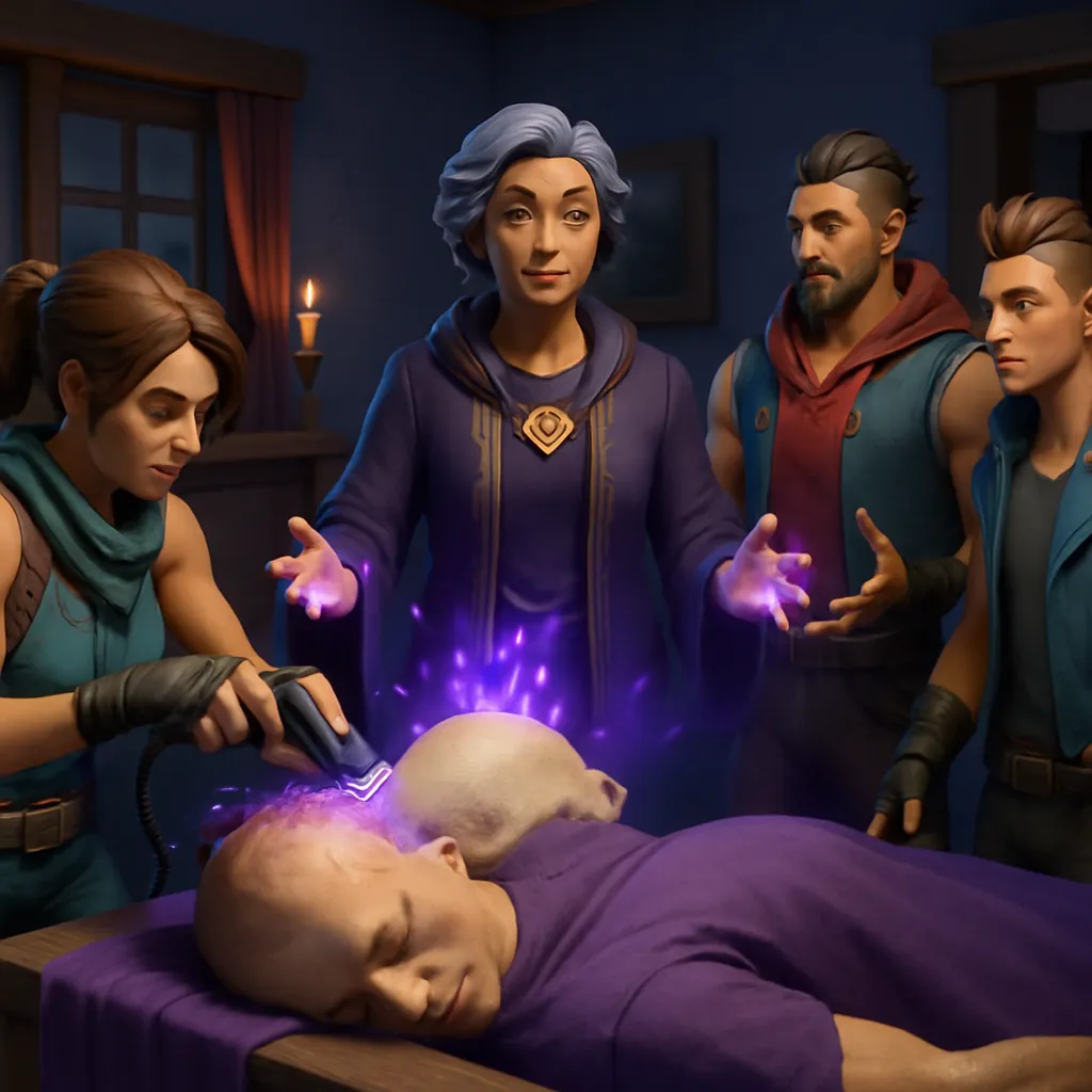 The dreamer witnesses their mother conducting a ritual with assistants involving shaving a corpse's hair, symbolizing the removal of evil. The mother imparts wisdom to the dreamer before disappearing.
