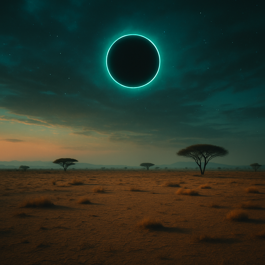 The dream features a void represented by a dry, hot African steppe, symbolizing feelings of apathy and not belonging.