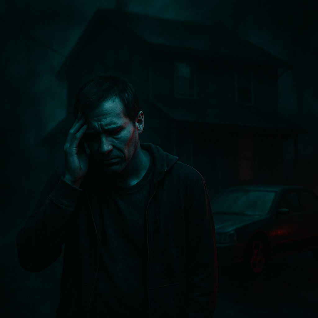 The dreamer frequently wakes from dreams filled with anxiety about losing possessions like a house and cars due to financial problems.