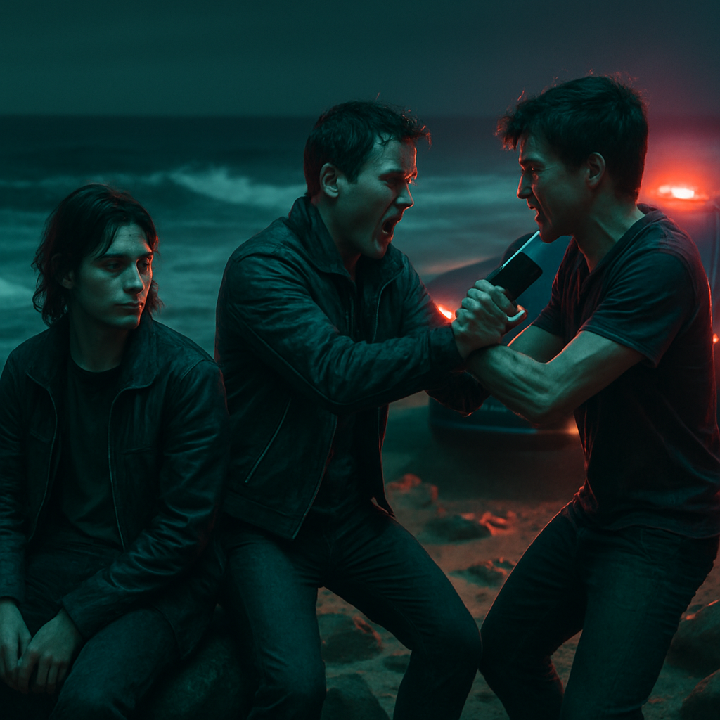 The dreamer visits a past time by the ocean, feeling isolated and encountering a brief relationship. The relationship reminds them of a previous fling after their mother's passing. A physical altercation over the phone ensues, symbolizing tension and the disruption of communication.