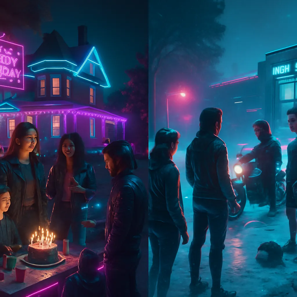 The dreamer experiences a series of interconnected scenes. Starting with a joyful birthday party at a friend's grand home, it transitions to an awkward introduction to a man by a friend, and then to leading a group of athletic men in a snowy school finally debating social issues.
