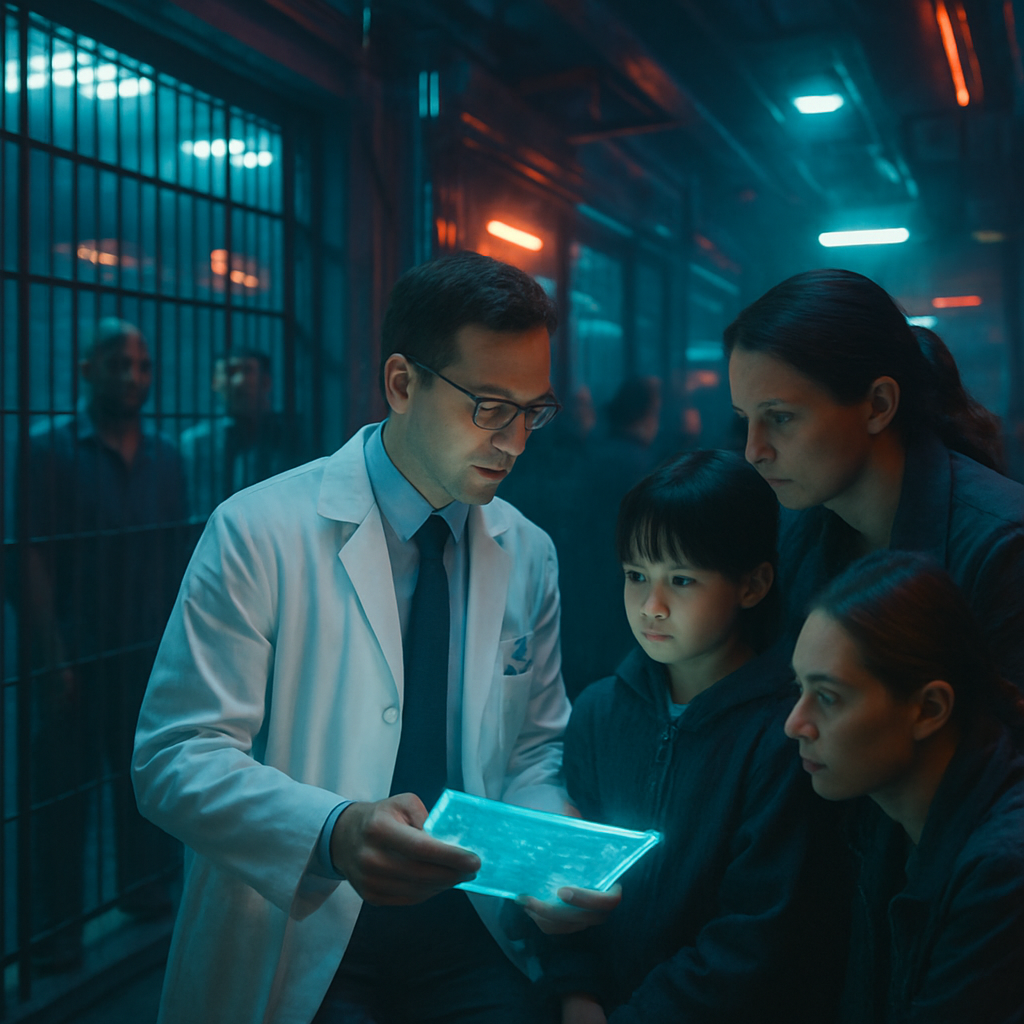 The dreamer is a doctor conducting a study within a jail, connecting with participants, one of whom speaks an indecipherable language. The dream shifts to a violent scene in a restaurant and culminates in a study on lawyer integrity. It ends with a pursuit and escape using flight.
