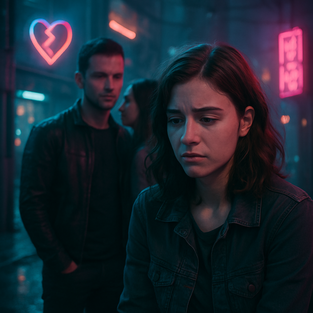 Dream involving the dreamer's ex-boyfriend and a recurring theme of infidelity. Feelings of confusion and hurt are present, reflecting on past relationship dynamics.