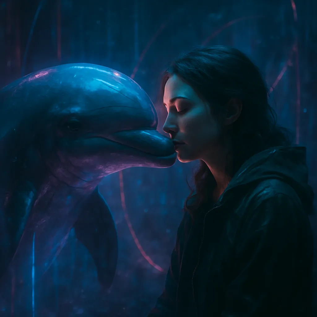 A dream where a dolphin or its frequency engages with the dreamer's psyche, offering comfort and empathy.