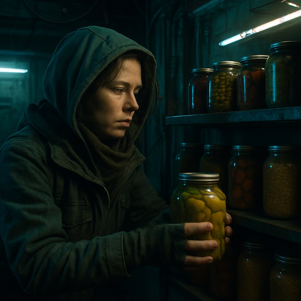 The dream involves saving food in preparation for a long period where food will be scarce.