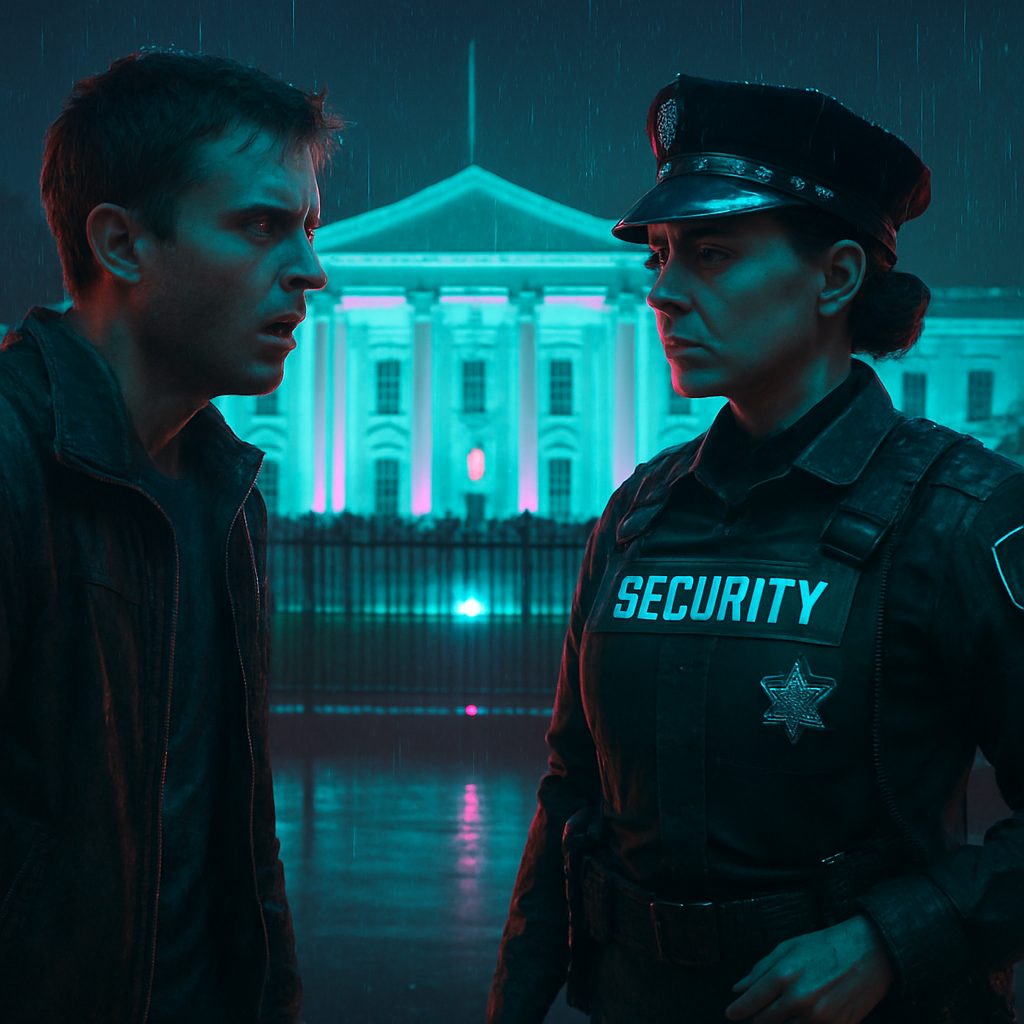 The dreamer is dealing with a crisis while others around them seem unhelpful. They visit the White House, perform a good deed but are falsely accused of being high by a woman security officer. The dreamer feels surprised and decides to leave.
