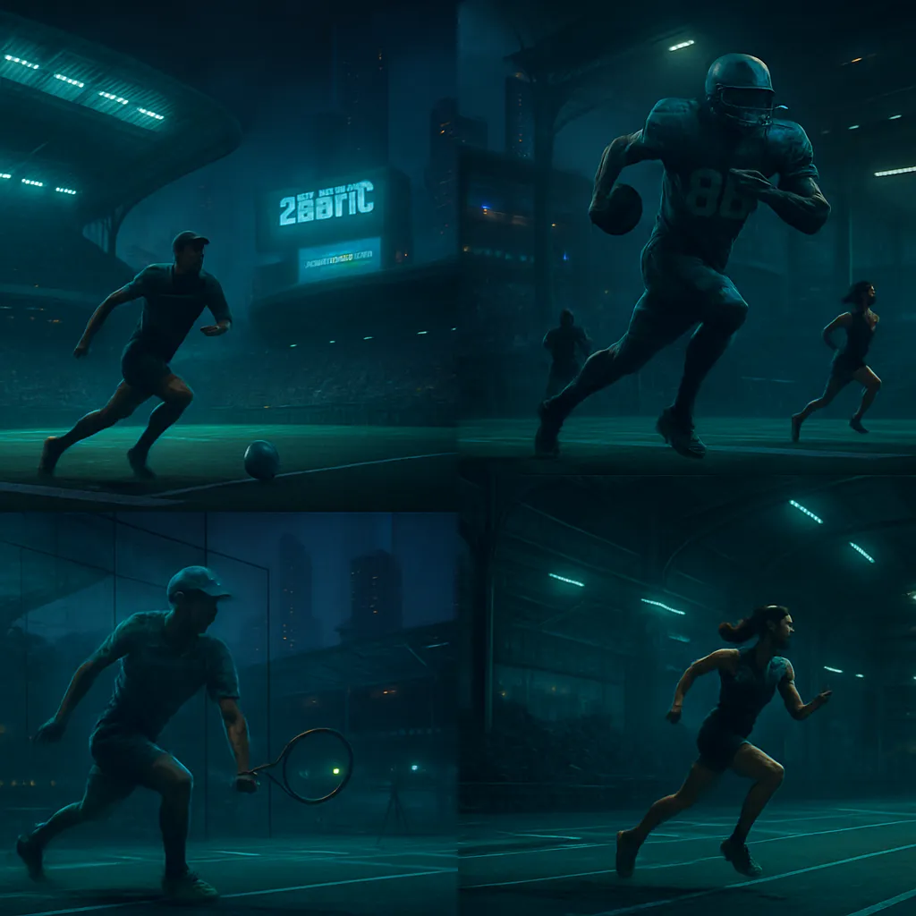 The dream involves realistic sporting events as background scenarios, with focus on the venues and athletes involved.