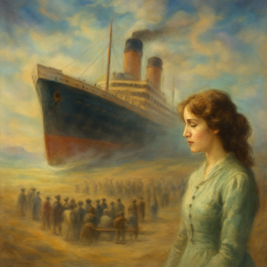 The dreamer is intrigued by a large ocean liner that is grounded on land. Despite its unexpected position, the ship begins to move towards the water. Inside, there are period artifacts and numerous people, suggesting a learning environment. The dreamer is familiar with the ship.