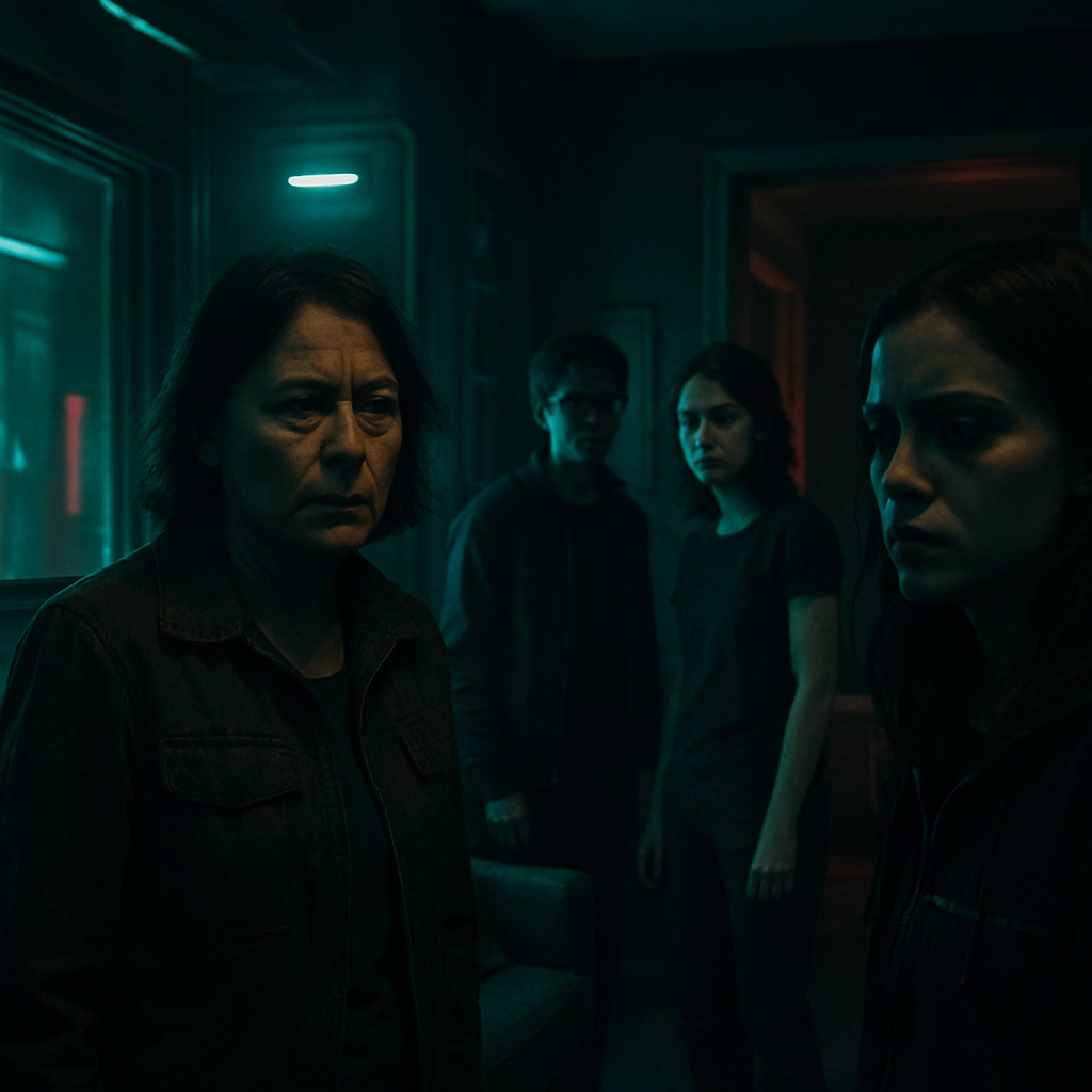 The dreamer experiences fear upon waking, recalls being in a systems lobby wearing specific clothing, then moving to a different version of home where family tensions arise over drugs, ending with a confrontation with their mother.