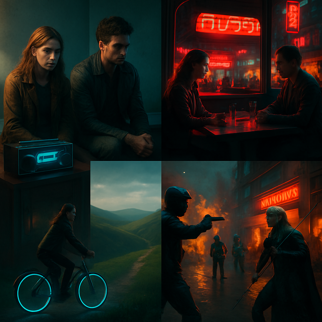 The dreamer is in an unknown house with an ex, feeling trapped and nostalgic. They experience a journey involving a bike ride and a dreaded dinner, followed by witnessing an assassination attempt. Emotions of nostalgia, reluctance, and personal strength are explored.