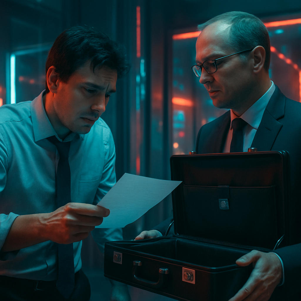 The dream involves searching for a work-related item (a piece of paper) that ends up in another person's briefcase, highlighting themes of work, authority, and the search for solutions.