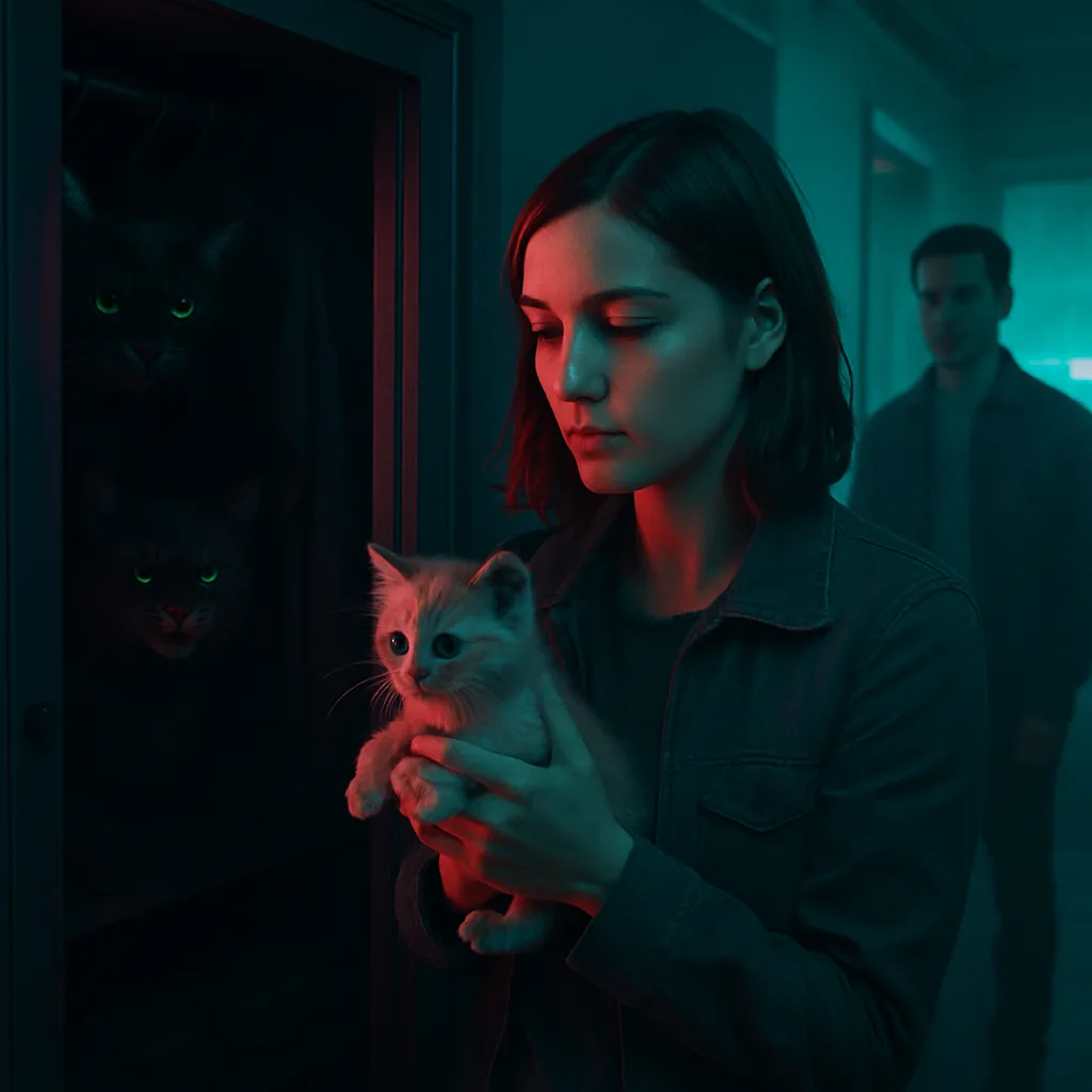 The dreamer rescues a small kitten from being locked in a closet with larger, hostile cats and later helps an ex-boyfriend with finding an apartment.