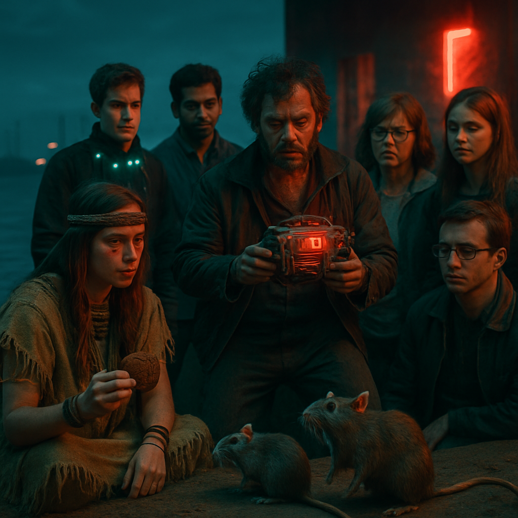 The dreamer experiences a series of related narratives involving pets, playful role-playing, historical and modern contrasts, a sense of danger with a bomb threat, frustrating familial conversations, and transformative experiences with both rats and people.