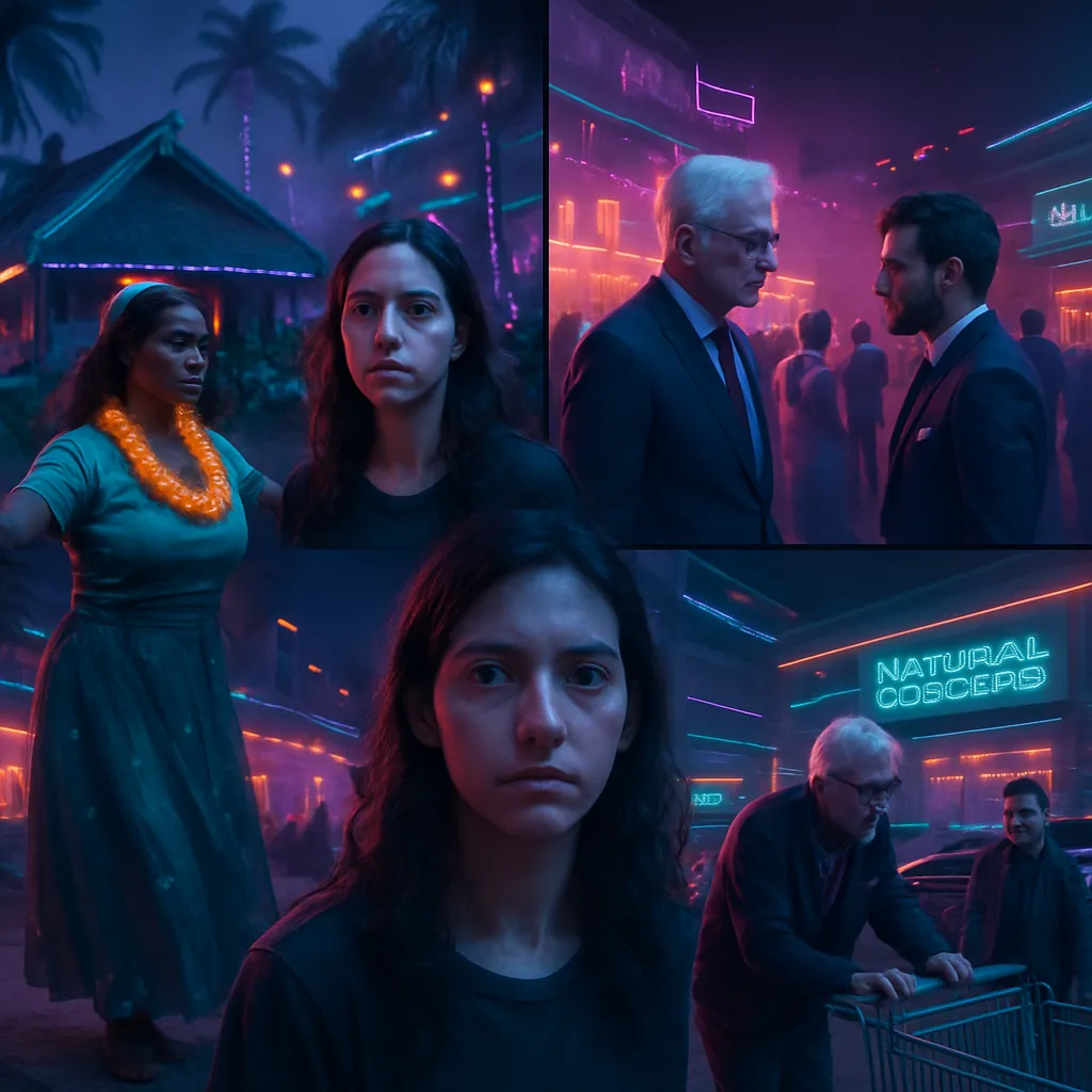 The dreamer is involved in various multicultural and social settings such as a village, a gala, and a parking lot with famous personalities. They experience feelings of being excluded, unnoticed, and receiving unsolicited advice, depicting an underlying theme of belonging and validation.