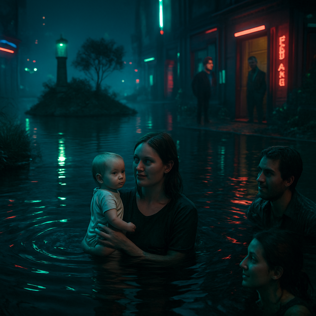 The dreamer swims in a pond with a friend and her baby, encounters black water while showering, finds a love recipe, navigates multiple doors to a dinner party, and plays music with handmade instruments.