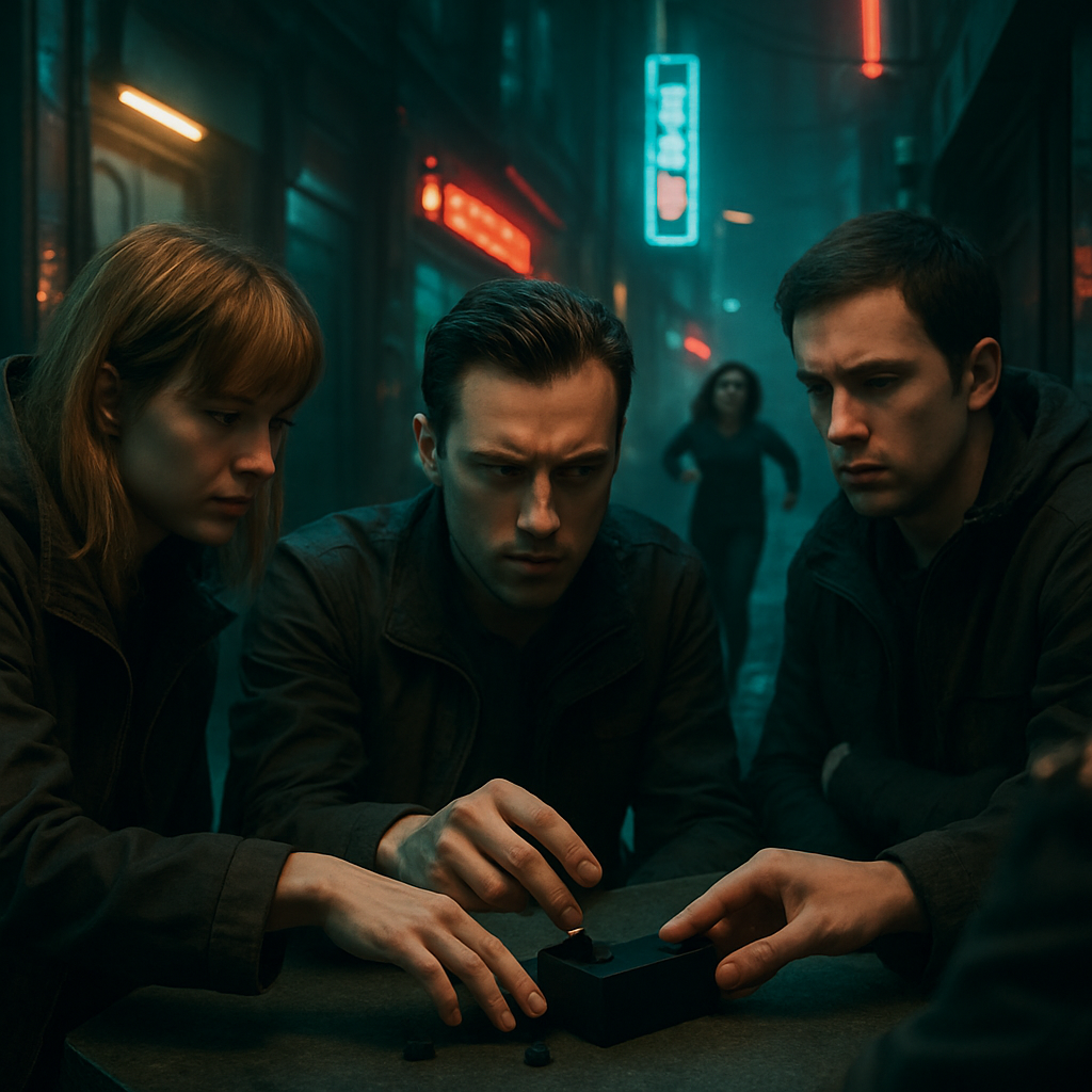 The dreamer is part of a group secretly managing a situation using small objects, with some group members reluctant to participate. The dreamer feels more serious about the task, leading to tension, and attempts to escape into another situation.