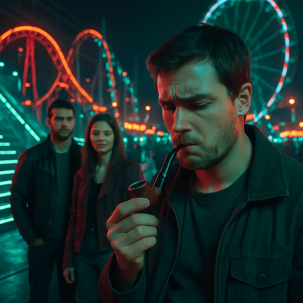 The dream involves seeing Ronald with a new girlfriend, followed by an episode at an amusement park where the dreamer feels awkward smoking a pipe in front of others, including Ronald and the new girlfriend.