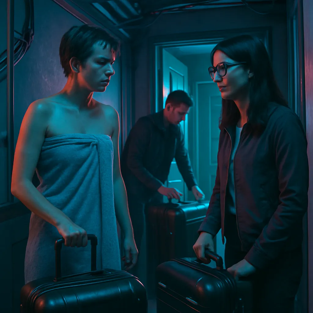 The dream involves assisting others in preparing for a journey at the K house while experiencing feelings of exposure and the desire to impress a specific person.