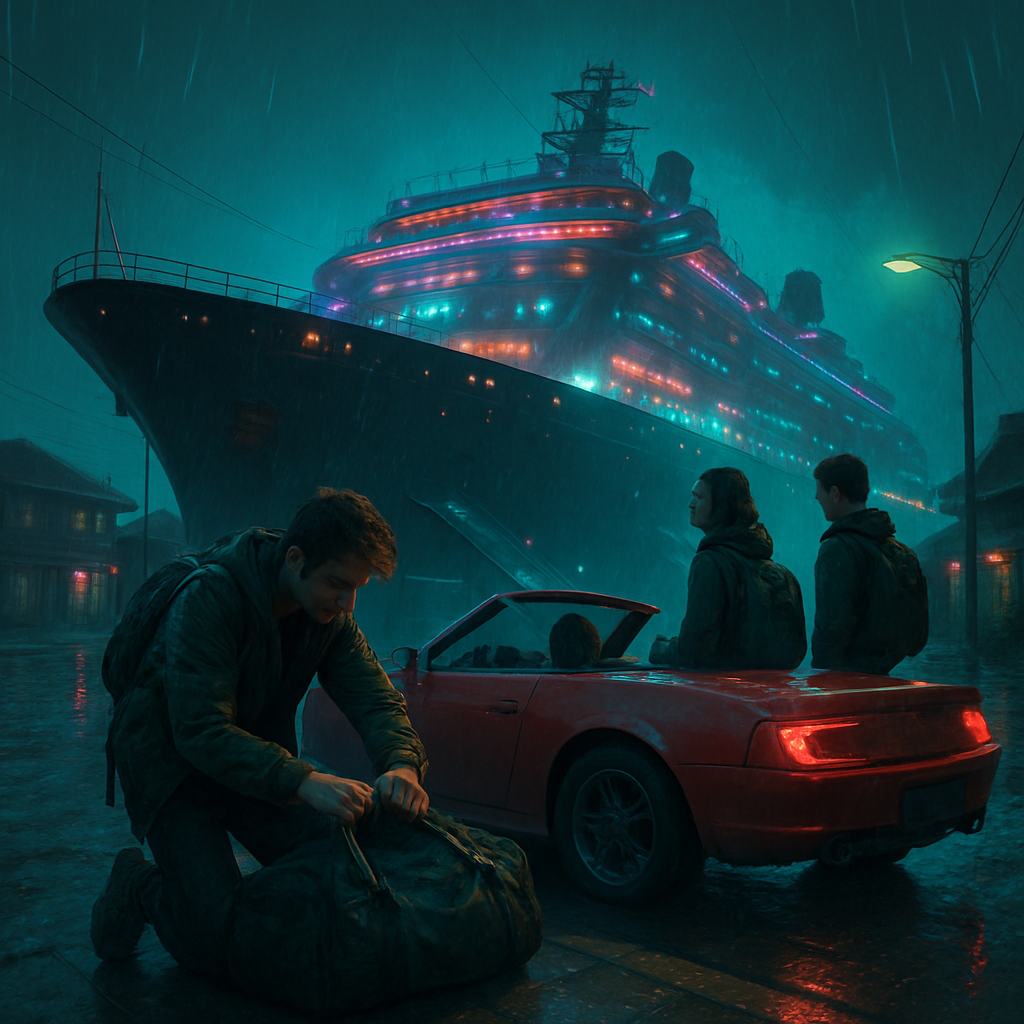 You dream of boarding a large ship to escape an unspecified situation. While preparing, you face frustration as you struggle to pack everything important to you.