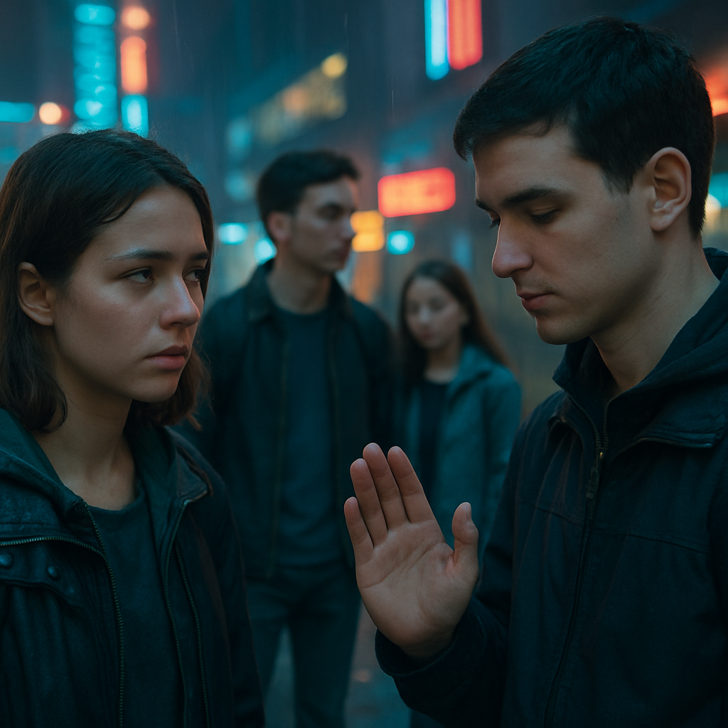 The dreamer, a college-age person, is walking in a public area with a few peers. The dreamer is particularly interested in one guy who leaves, leaving them with another quiet individual. The dreamer tries to connect, but the individual politely declines, and the dreamer worries about being misunderstood.
