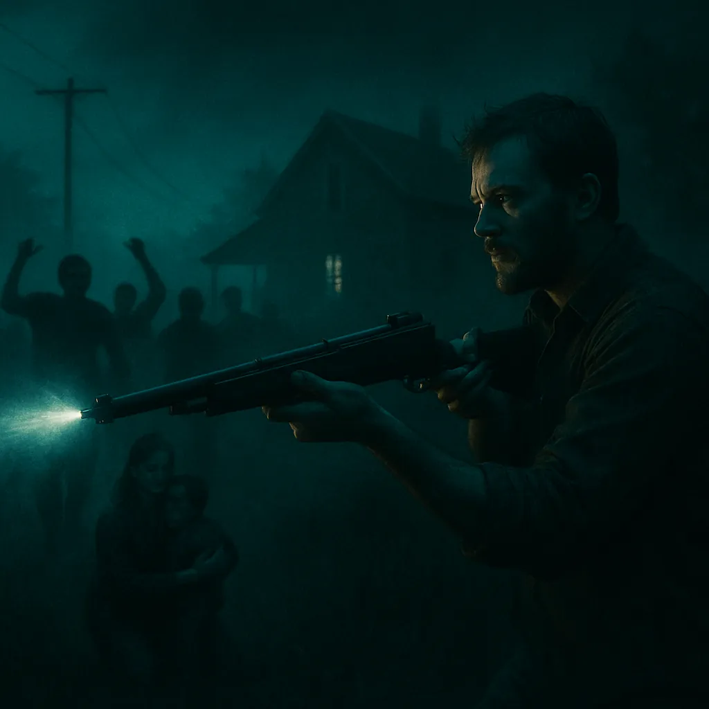 The dream involves black rioters coming to the dreamer's country land, prompting the dreamer to shoot them to protect their family.