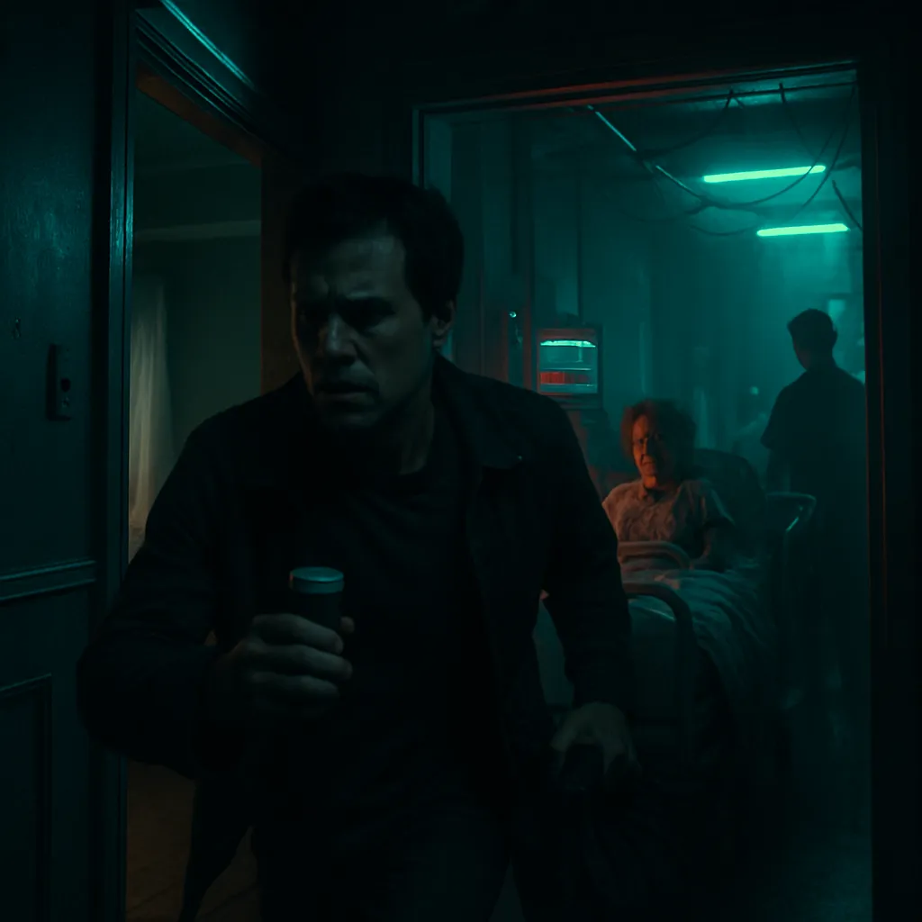 The dreamer loses their anxiety medication and races through a house to gather belongings for evacuation. The house morphs into a medical ward where their mother falls sick and they're barred from seeing her.
