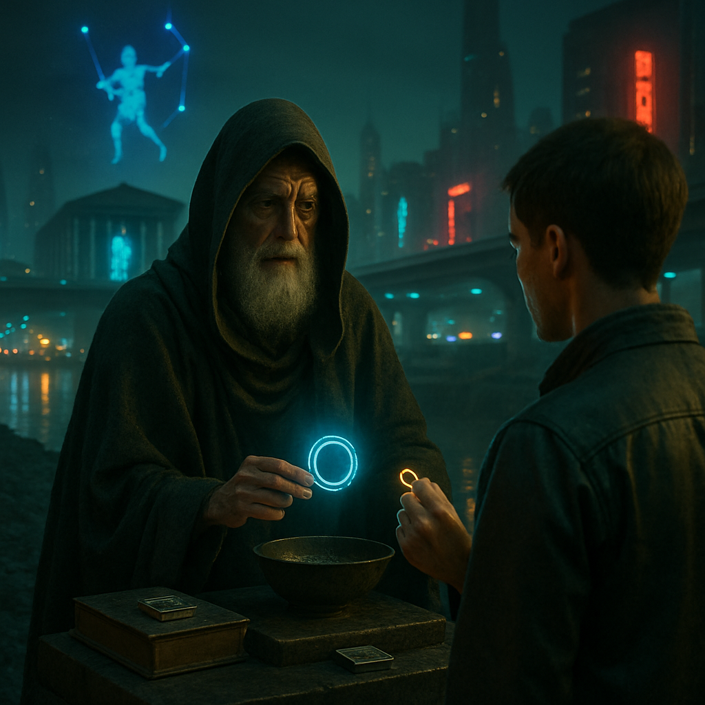 A prophetic dream where the dreamer is told of their imminent death and given a set of ritualistic tasks to perform, including making sacrifices and dedicating a ring to Telesphorus to alter fate.