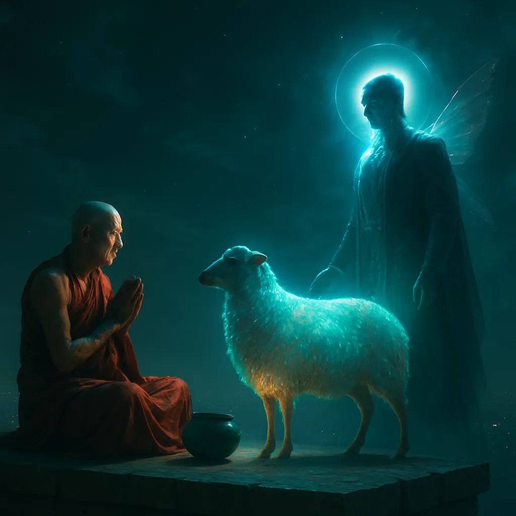 The dream involves a shape-shifting object symbolizing transformation, where a divine figure discusses reincarnation and spiritual progress with the dreamer.