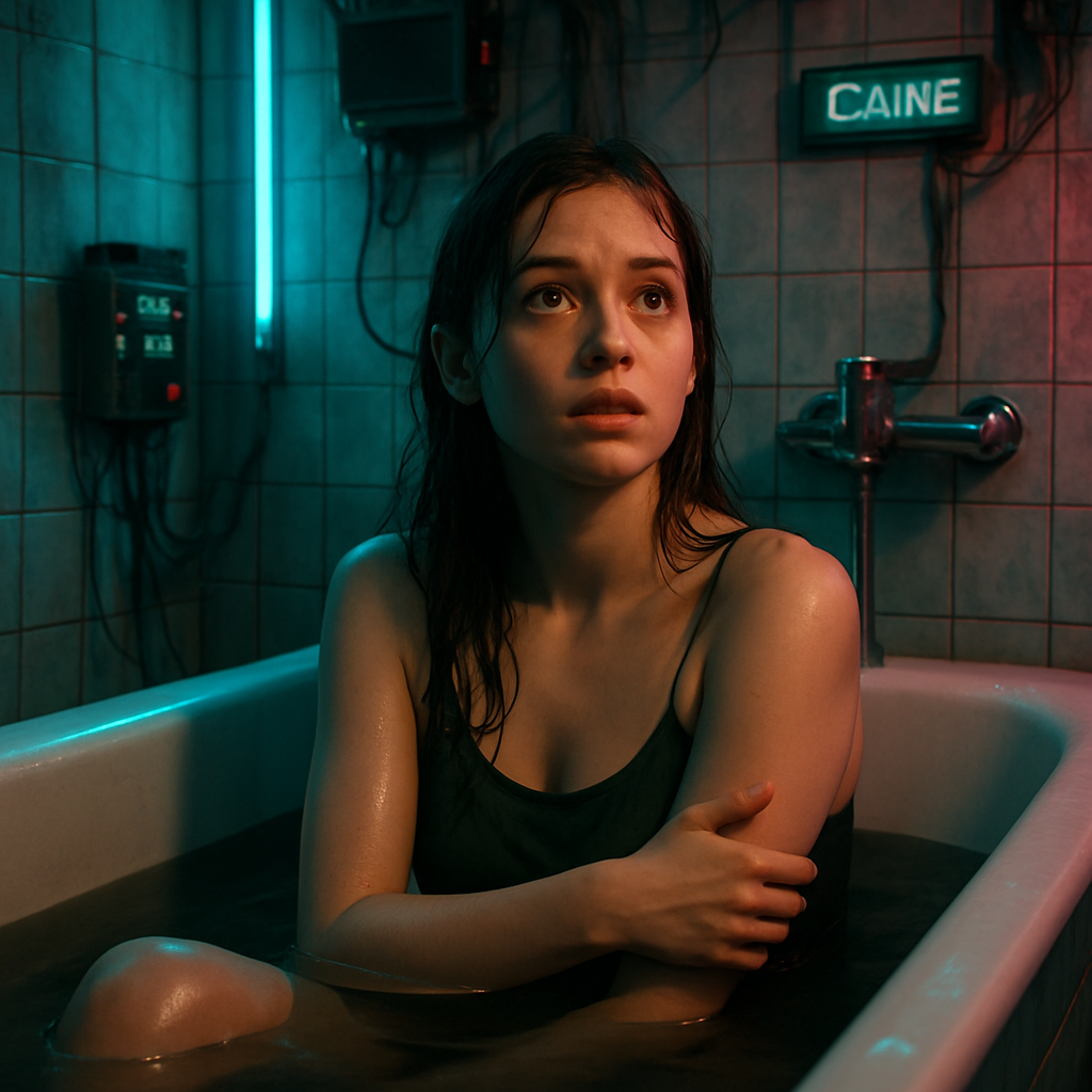 The dreamer finds themselves in a bathtub, discovering they are a hermaphrodite. Initially freaked out by the change, they contemplate the perceptions of others, specifically someone named Caine. Later, the dreamer transitions back to solely female and feels relief.