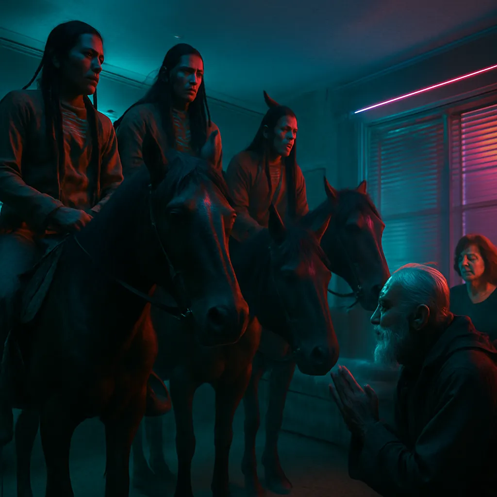 The dream involves a house, impending trouble with 'Indians,' interaction with a holy man, and concludes with a process of reconciliation and a revelation of potential as a healer.
