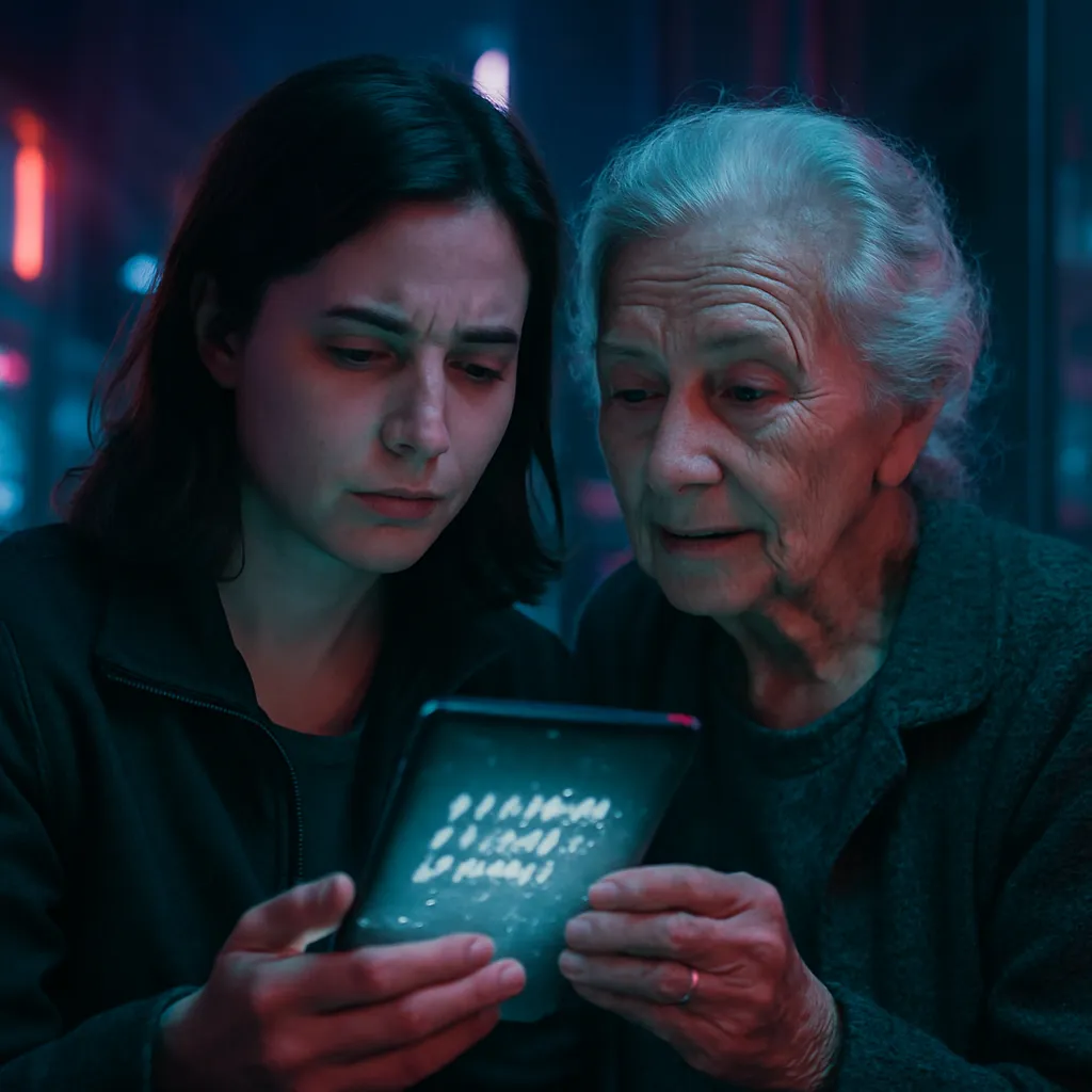 The dreamer experienced a visitation from their deceased grandmother, attempting to hold onto a message that ultimately faded away.