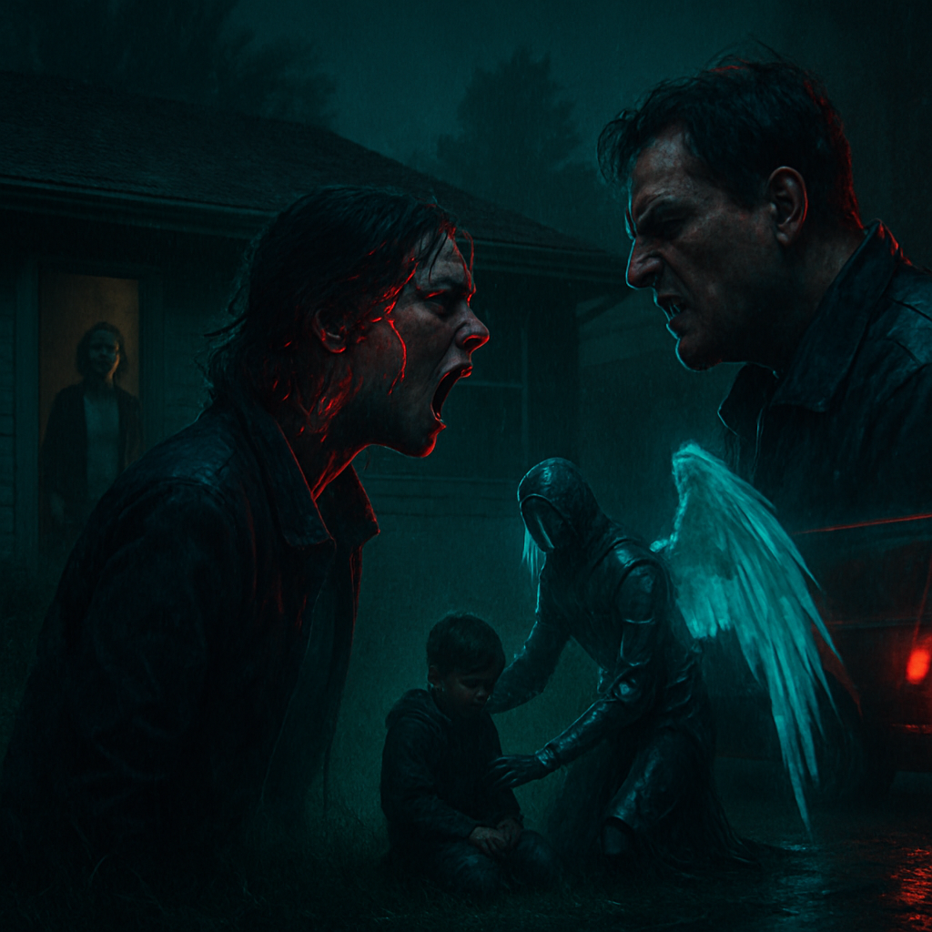 In this dream, the dreamer revisits childhood dynamics at Mom's house. After conflicts with Bernie, represented as antagonistic, the dreamer confronts and ultimately witnesses a transformation leading to catharsis and emotional release.