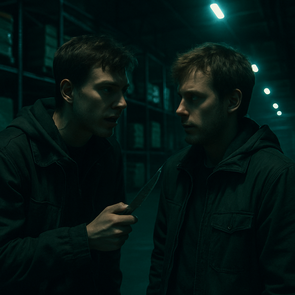 The dream involves a friend confessing to the dreamer about a plan to stab someone, with vivid details being shared in a warehouse setting. The realization and urgency to prevent the crime dawn on the dreamer only after leaving the scene.