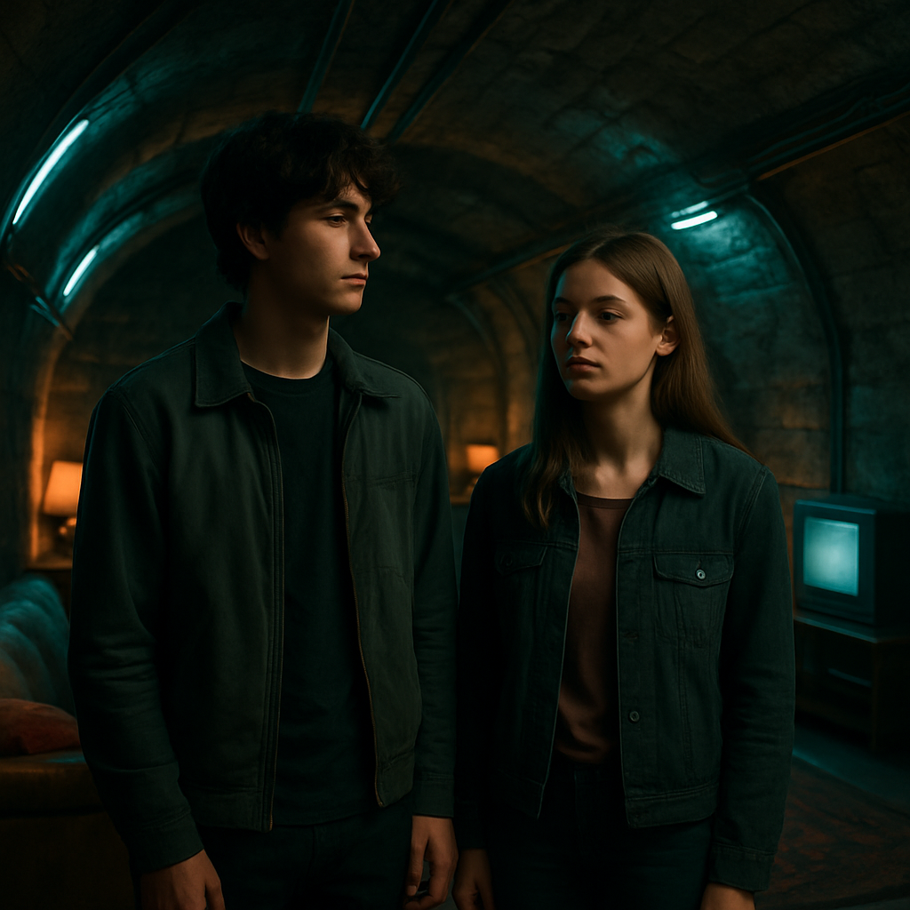 The dream involves an underground journey with Clayton, where the dreamer becomes part of a couple with him despite their shyness, reflecting on relationships and subconscious exploration.