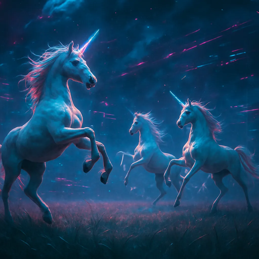 The dream features unicorns dancing in a field, symbolizing aspiration, purity, and joy.