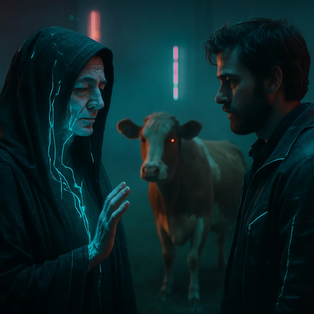 The dreamer witnesses an oracle pronouncing a fate upon Zosimus, linking his lifespan to that of a cow, and advises him to avoid eating beef.