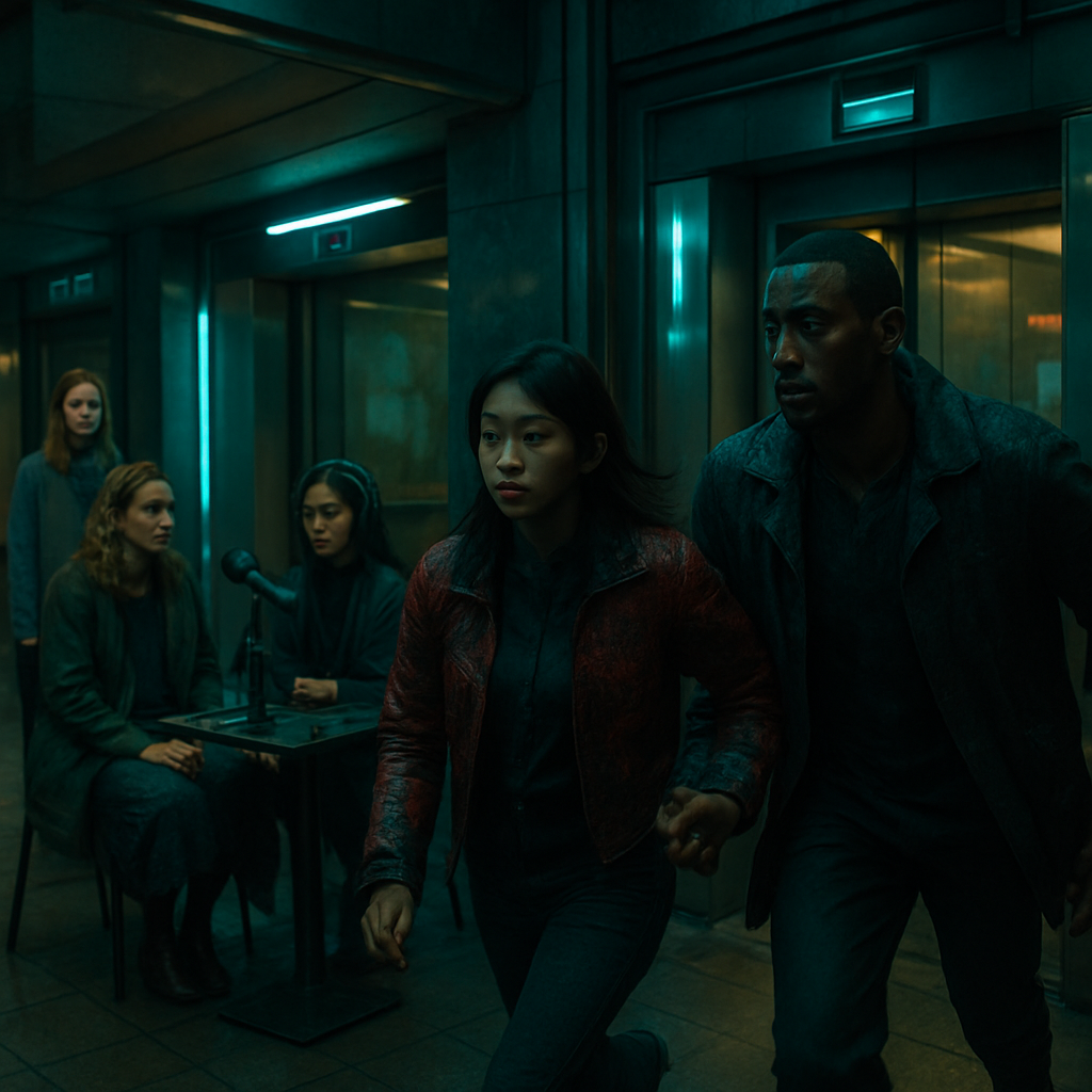 The dream involves a mall with elevators, where the dreamer is with their childhood friend Elizabeth. A podcast on inter-racial relationships is being recorded, involving a diverse group. A scene follows where a white woman and a black man are chased, highlighting themes of diversity and acceptance.