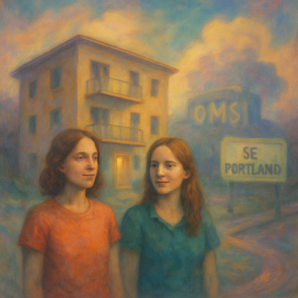 The dreamer envisions moving to an SE Portland apartment with Ashley from OMSI, reflecting potential changes or decisions about where to live.