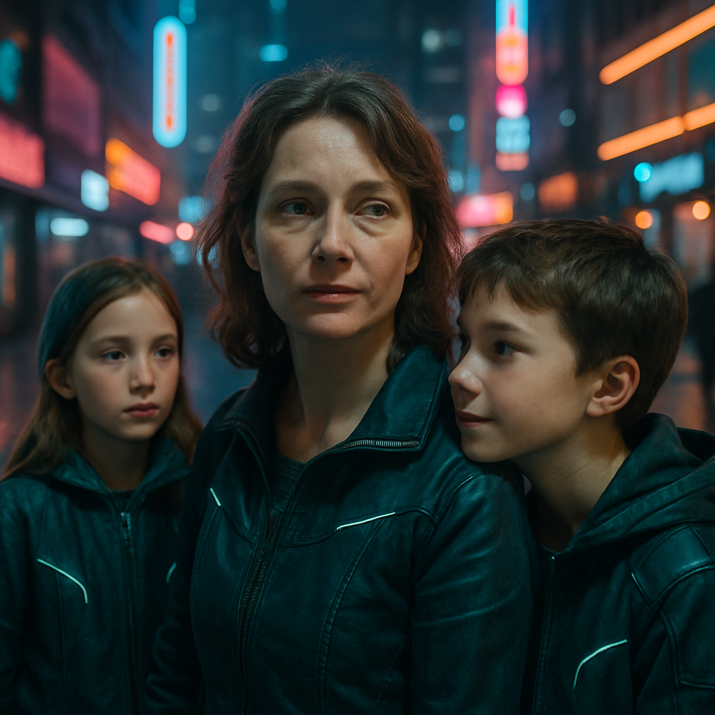 The dream features the dreamer with their daughter and a young boy who seems to be romantically interested in the dreamer, but the dreamer is unsure of their own age.