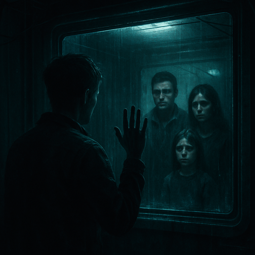 The dream involves a scenario where the dreamer's family can't receive treatment or didn't survive, and the dreamer feels helpless, unable to connect or communicate.