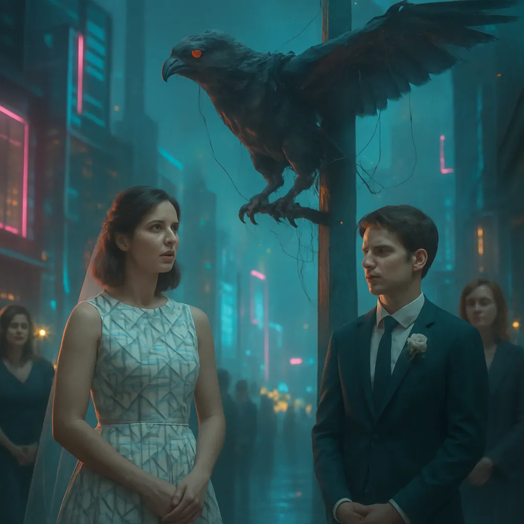 In this dream, the dreamer is about to marry a younger Tim, and there is some confusion about if they or another couple are to marry. Alongside this, a giant bird is stuck on a pole but manages to free itself.