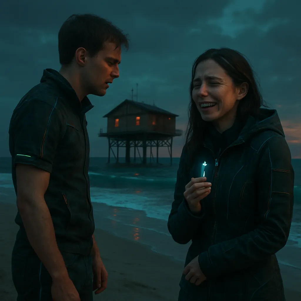 The dreamer stays in a precarious house by the beach, is anxious about rising waters, starts a run only to realize they are not properly dressed, changes clothes, and finds a woman who possesses a key to deep understanding. The woman is the OA, and the dreamer cries with happiness.