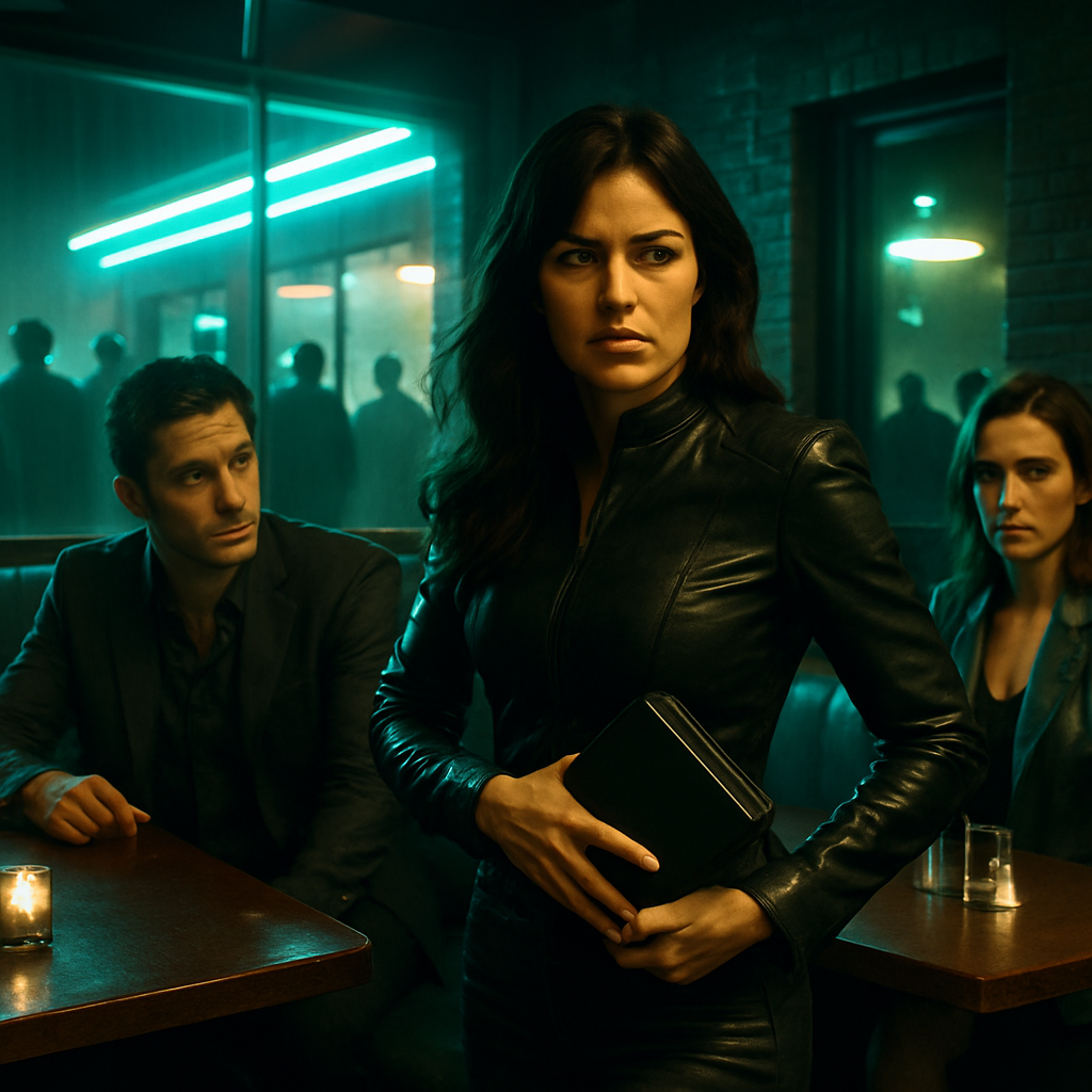 In this dream, the dreamer inhabits the role of a brunette spy who navigates issues of trust, secrecy, and identity. The dream's progression from a restaurant meeting to a tense retrieval mission in a dark building highlights themes of espionage, undercurrents of jealousy, and repeated patterns symbolized by the duplication of individuals.