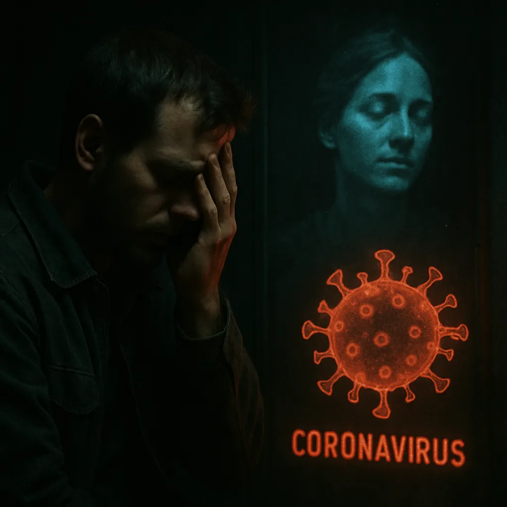The dreamer recalls the loss of a loved one due to coronavirus, accompanied by feelings of guilt for surviving.